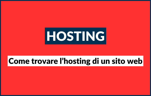 trovare hosting